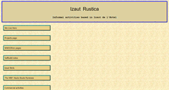 Desktop Screenshot of informal.izaut-rustica.com